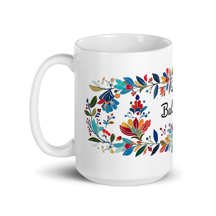 Baltazar Exclusive Name Art Piece Home Office Work Coffee Mug Mexican Spanish Pride Gift Cup One-Of-A-Kind Calligraphy White Glossy Mug | B3 Mexicada