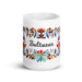 Baltazar Exclusive Name Art Piece Home Office Work Coffee Mug Mexican Spanish Pride Gift Cup One-Of-A-Kind Calligraphy White Glossy Mug | B3 Mexicada