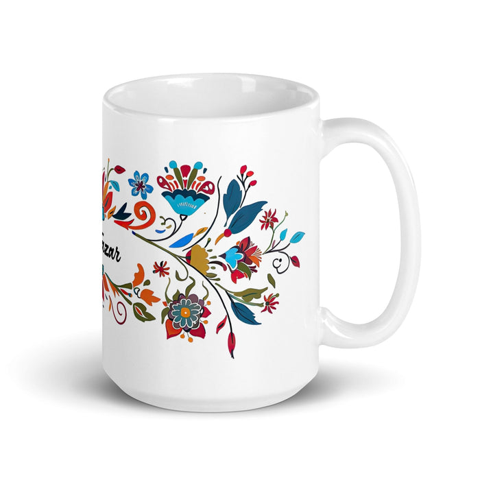 Baltazar Exclusive Name Art Piece Home Office Work Coffee Mug Mexican Spanish Pride Gift Cup One-Of-A-Kind Calligraphy White Glossy Mug | B33 Mexicada 15 oz