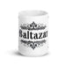 Baltazar Exclusive Name Art Piece Home Office Work Coffee Mug Mexican Spanish Pride Gift Cup One-Of-A-Kind Calligraphy White Glossy Mug | B5 Mexicada