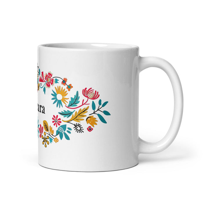 Bárbara Exclusive Name Art Piece Home Office Work Coffee Mug Mexican Spanish Pride Gift Cup One-Of-A-Kind Calligraphy White Glossy Mug | B1 Mexicada 11 oz