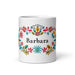 Bárbara Exclusive Name Art Piece Home Office Work Coffee Mug Mexican Spanish Pride Gift Cup One-Of-A-Kind Calligraphy White Glossy Mug | B1 Mexicada