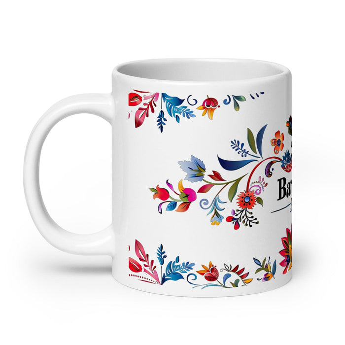 Bárbara Exclusive Name Art Piece Home Office Work Coffee Mug Mexican Spanish Pride Gift Cup One-Of-A-Kind Calligraphy White Glossy Mug | B12 Mexicada