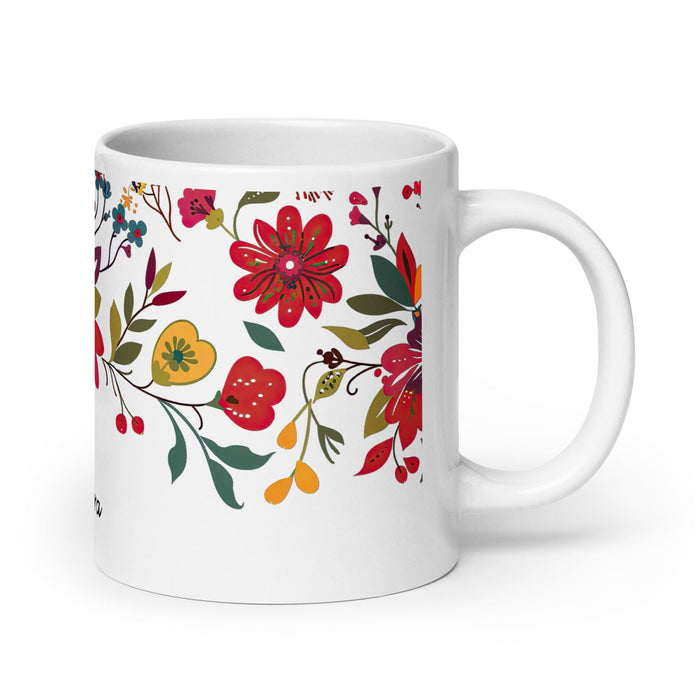 Bárbara Exclusive Name Art Piece Home Office Work Coffee Mug Mexican Spanish Pride Gift Cup One-Of-A-Kind Calligraphy White Glossy Mug | B13 Mexicada 20 oz