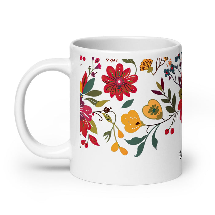 Bárbara Exclusive Name Art Piece Home Office Work Coffee Mug Mexican Spanish Pride Gift Cup One-Of-A-Kind Calligraphy White Glossy Mug | B13 Mexicada