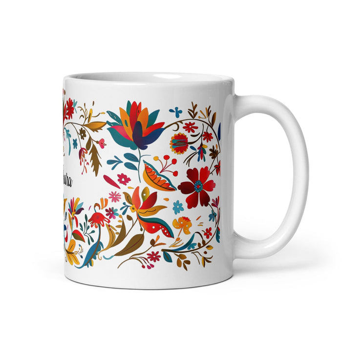 Bárbara Exclusive Name Art Piece Home Office Work Coffee Mug Mexican Spanish Pride Gift Cup One-Of-A-Kind Calligraphy White Glossy Mug | B14 Mexicada 11 oz