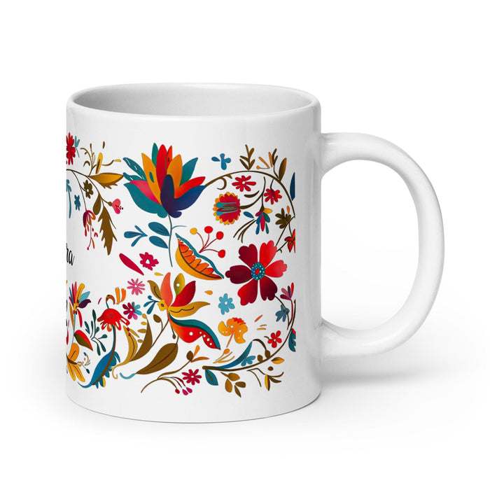 Bárbara Exclusive Name Art Piece Home Office Work Coffee Mug Mexican Spanish Pride Gift Cup One-Of-A-Kind Calligraphy White Glossy Mug | B14 Mexicada 20 oz