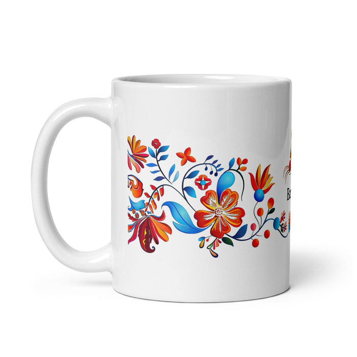 Bárbara Exclusive Name Art Piece Home Office Work Coffee Mug Mexican Spanish Pride Gift Cup One-Of-A-Kind Calligraphy White Glossy Mug | B15 Mexicada