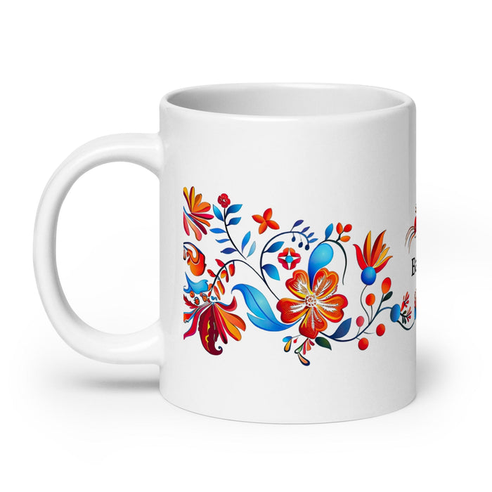 Bárbara Exclusive Name Art Piece Home Office Work Coffee Mug Mexican Spanish Pride Gift Cup One-Of-A-Kind Calligraphy White Glossy Mug | B15 Mexicada