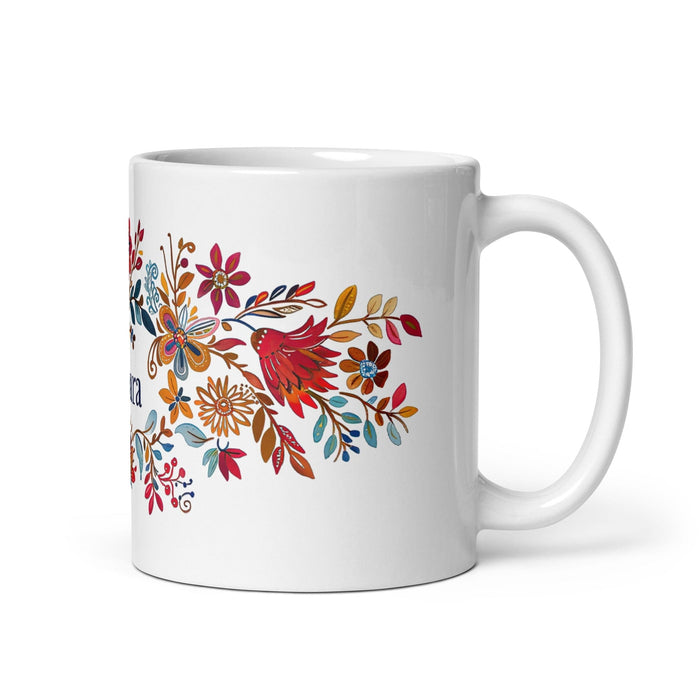 Bárbara Exclusive Name Art Piece Home Office Work Coffee Mug Mexican Spanish Pride Gift Cup One-Of-A-Kind Calligraphy White Glossy Mug | B16 Mexicada 11 oz