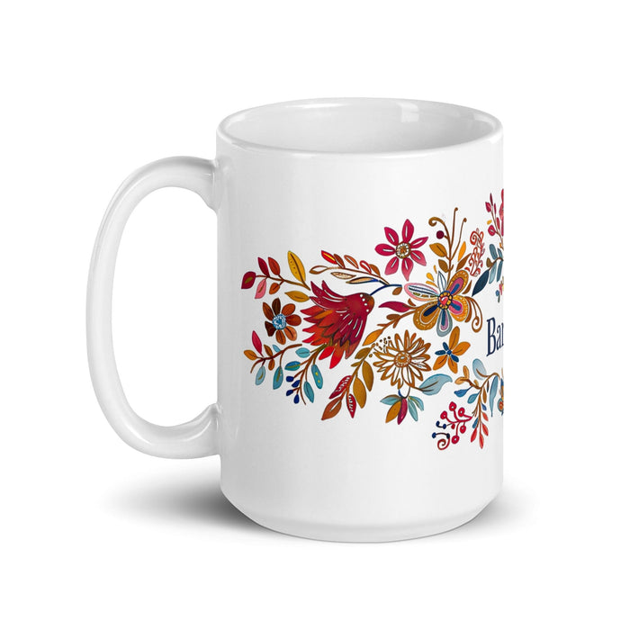 Bárbara Exclusive Name Art Piece Home Office Work Coffee Mug Mexican Spanish Pride Gift Cup One-Of-A-Kind Calligraphy White Glossy Mug | B16 Mexicada