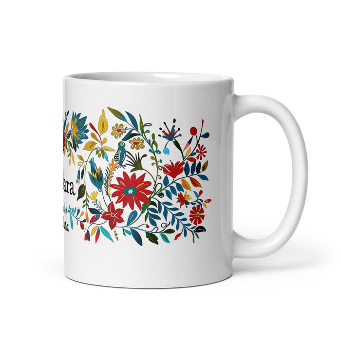 Bárbara Exclusive Name Art Piece Home Office Work Coffee Mug Mexican Spanish Pride Gift Cup One-Of-A-Kind Calligraphy White Glossy Mug | B17 Mexicada 11 oz