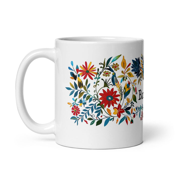 Bárbara Exclusive Name Art Piece Home Office Work Coffee Mug Mexican Spanish Pride Gift Cup One-Of-A-Kind Calligraphy White Glossy Mug | B17 Mexicada