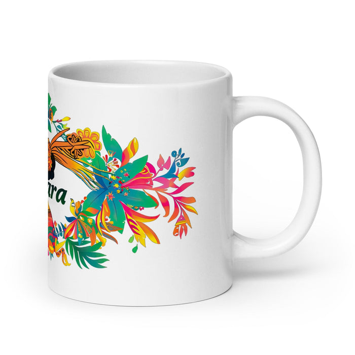 Bárbara Exclusive Name Art Piece Home Office Work Coffee Mug Mexican Spanish Pride Gift Cup One-Of-A-Kind Calligraphy White Glossy Mug | B18 Mexicada 20 oz