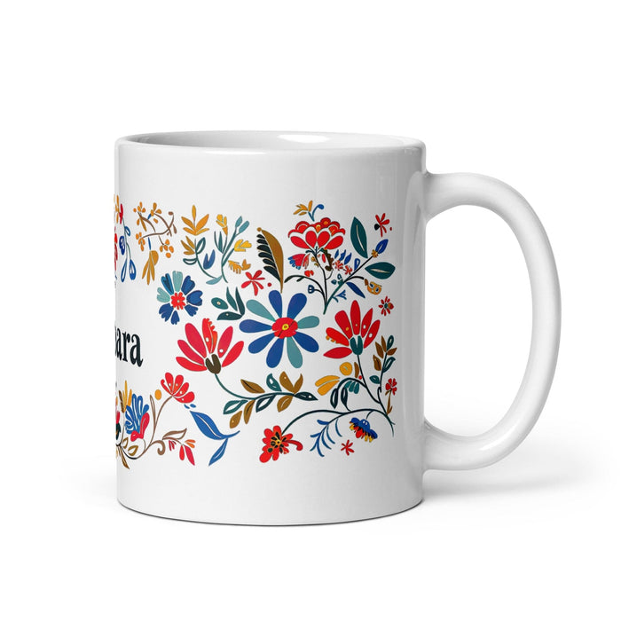 Bárbara Exclusive Name Art Piece Home Office Work Coffee Mug Mexican Spanish Pride Gift Cup One-Of-A-Kind Calligraphy White Glossy Mug | B19 Mexicada 11 oz