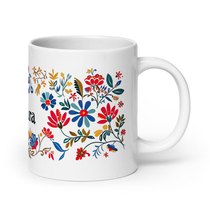 Bárbara Exclusive Name Art Piece Home Office Work Coffee Mug Mexican Spanish Pride Gift Cup One-Of-A-Kind Calligraphy White Glossy Mug | B19 Mexicada 20 oz