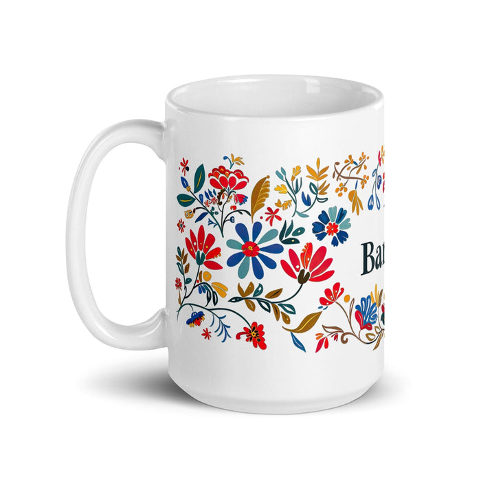 Bárbara Exclusive Name Art Piece Home Office Work Coffee Mug Mexican Spanish Pride Gift Cup One-Of-A-Kind Calligraphy White Glossy Mug | B19 Mexicada