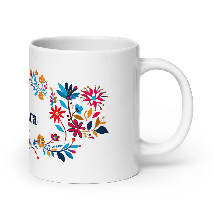 Bárbara Exclusive Name Art Piece Home Office Work Coffee Mug Mexican Spanish Pride Gift Cup One-Of-A-Kind Calligraphy White Glossy Mug | B3 Mexicada 20 oz