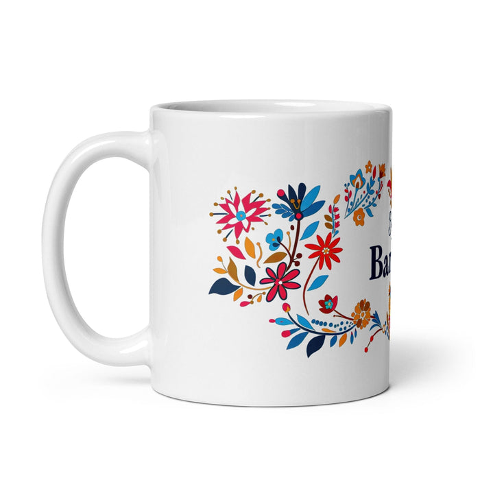 Bárbara Exclusive Name Art Piece Home Office Work Coffee Mug Mexican Spanish Pride Gift Cup One-Of-A-Kind Calligraphy White Glossy Mug | B3 Mexicada