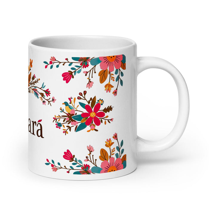 Bárbara Exclusive Name Art Piece Home Office Work Coffee Mug Mexican Spanish Pride Gift Cup One-Of-A-Kind Calligraphy White Glossy Mug | B4 Mexicada 20 oz