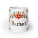 Bárbara Exclusive Name Art Piece Home Office Work Coffee Mug Mexican Spanish Pride Gift Cup One-Of-A-Kind Calligraphy White Glossy Mug | B4 Mexicada