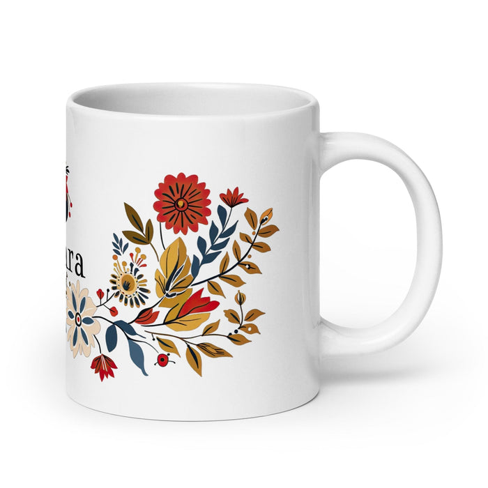 Bárbara Exclusive Name Art Piece Home Office Work Coffee Mug Mexican Spanish Pride Gift Cup One-Of-A-Kind Calligraphy White Glossy Mug | B6 Mexicada 20 oz