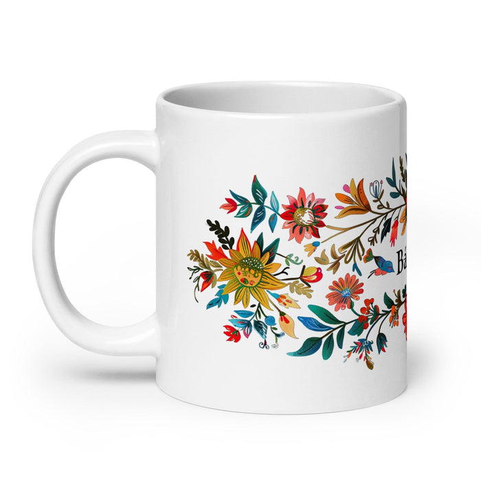 Bárbara Exclusive Name Art Piece Home Office Work Coffee Mug Mexican Spanish Pride Gift Cup One-Of-A-Kind Calligraphy White Glossy Mug | B7 Mexicada