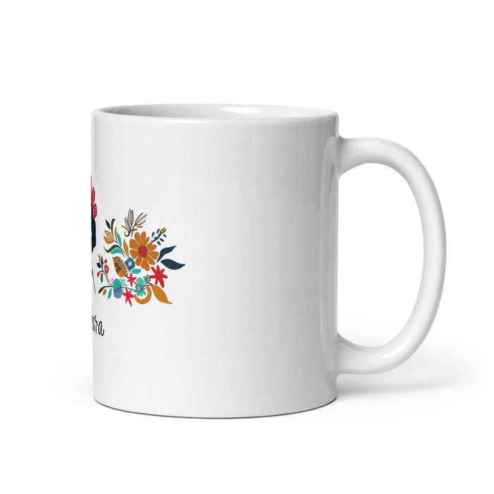 Bárbara Exclusive Name Art Piece Home Office Work Coffee Mug Mexican Spanish Pride Gift Cup One-Of-A-Kind Calligraphy White Glossy Mug | B9 Mexicada 11 oz