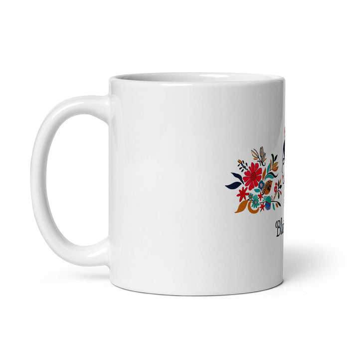 Bárbara Exclusive Name Art Piece Home Office Work Coffee Mug Mexican Spanish Pride Gift Cup One-Of-A-Kind Calligraphy White Glossy Mug | B9 Mexicada