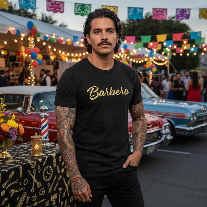 Barbero Men & Women's T-Shirt | Barber, Style, Shave, Grooming, Profession | B5 Mexicada