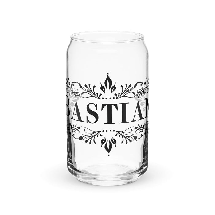 Bastian Exclusive Name Art Piece Can-Shaped Glass Home Office Work Mexican Spanish Pride Gift Cup One-Of-A-Kind Calligraphy Glass | B27 Mexicada 16 oz (No Lid No Straw)