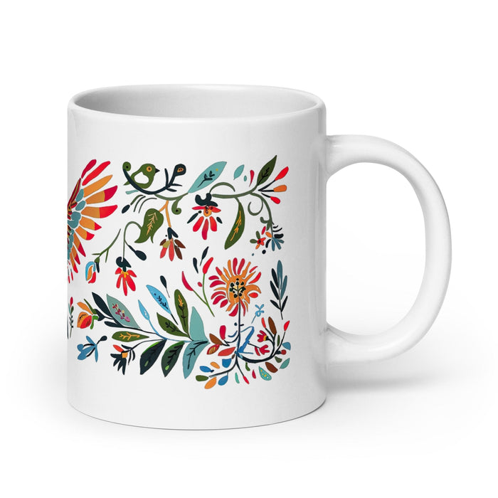 Bastian Exclusive Name Art Piece Home Office Work Coffee Mug Mexican Spanish Pride Gift Cup One-Of-A-Kind Calligraphy White Glossy Mug | B11 Mexicada 20 oz