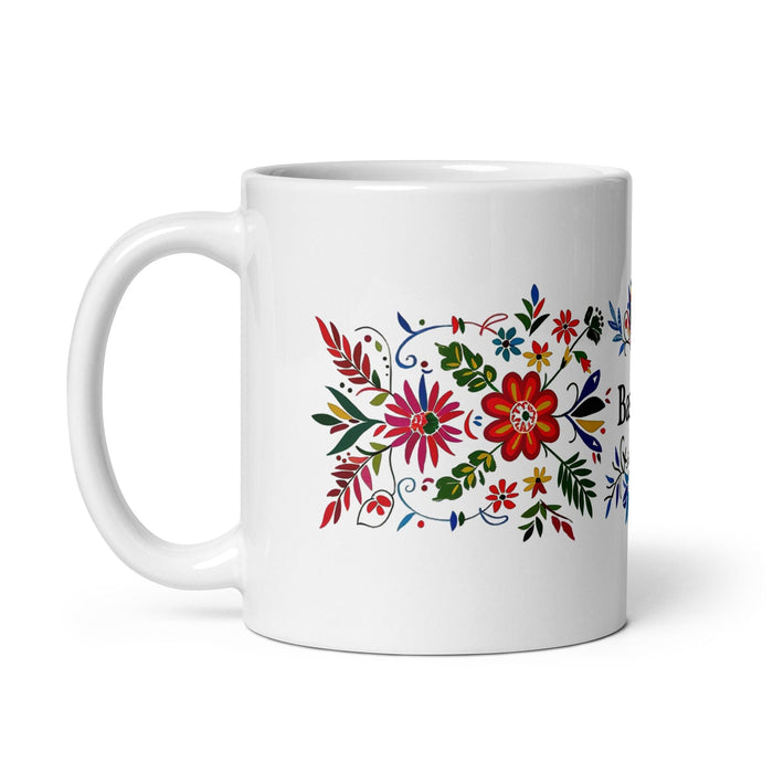 Bastian Exclusive Name Art Piece Home Office Work Coffee Mug Mexican Spanish Pride Gift Cup One-Of-A-Kind Calligraphy White Glossy Mug | B12 Mexicada