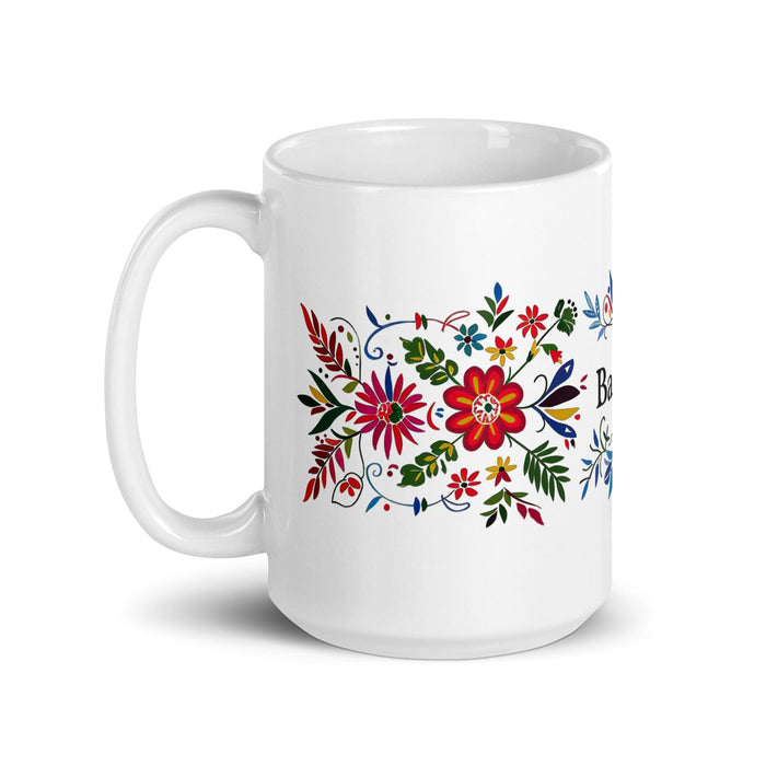 Bastian Exclusive Name Art Piece Home Office Work Coffee Mug Mexican Spanish Pride Gift Cup One-Of-A-Kind Calligraphy White Glossy Mug | B12 Mexicada