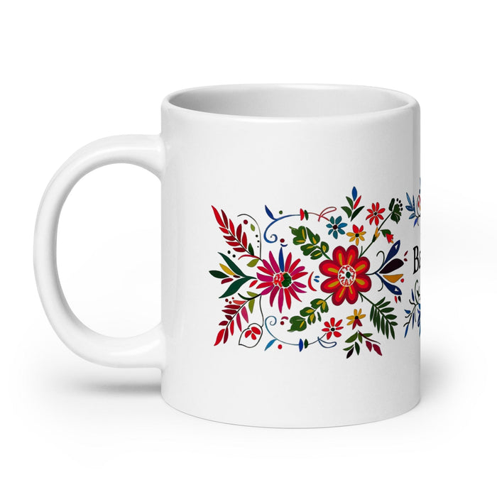 Bastian Exclusive Name Art Piece Home Office Work Coffee Mug Mexican Spanish Pride Gift Cup One-Of-A-Kind Calligraphy White Glossy Mug | B12 Mexicada