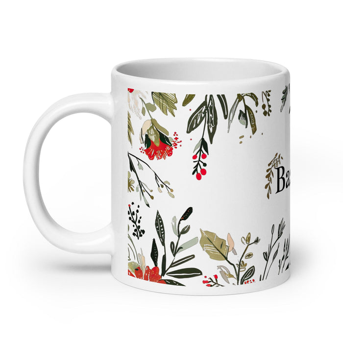 Bastian Exclusive Name Art Piece Home Office Work Coffee Mug Mexican Spanish Pride Gift Cup One-Of-A-Kind Calligraphy White Glossy Mug | B14 Mexicada