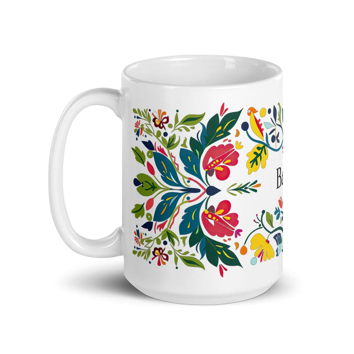 Bastian Exclusive Name Art Piece Home Office Work Coffee Mug Mexican Spanish Pride Gift Cup One-Of-A-Kind Calligraphy White Glossy Mug | B19 Mexicada