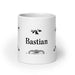 Bastian Exclusive Name Art Piece Home Office Work Coffee Mug Mexican Spanish Pride Gift Cup One-Of-A-Kind Calligraphy White Glossy Mug | B2 Mexicada