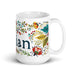 Bastian Exclusive Name Art Piece Home Office Work Coffee Mug Mexican Spanish Pride Gift Cup One-Of-A-Kind Calligraphy White Glossy Mug | B20 Mexicada 15 oz