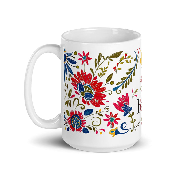 Bastian Exclusive Name Art Piece Home Office Work Coffee Mug Mexican Spanish Pride Gift Cup One-Of-A-Kind Calligraphy White Glossy Mug | B21 Mexicada