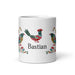 Bastian Exclusive Name Art Piece Home Office Work Coffee Mug Mexican Spanish Pride Gift Cup One-Of-A-Kind Calligraphy White Glossy Mug | B22 Mexicada