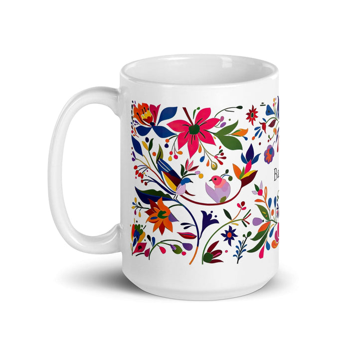 Bastian Exclusive Name Art Piece Home Office Work Coffee Mug Mexican Spanish Pride Gift Cup One-Of-A-Kind Calligraphy White Glossy Mug | B23 Mexicada