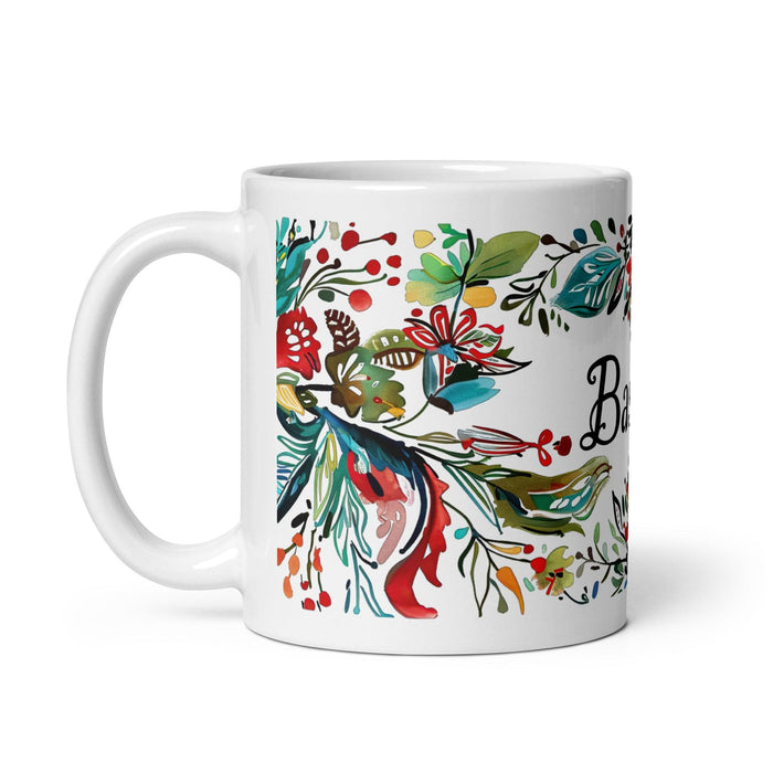 Bastian Exclusive Name Art Piece Home Office Work Coffee Mug Mexican Spanish Pride Gift Cup One-Of-A-Kind Calligraphy White Glossy Mug | B24 Mexicada