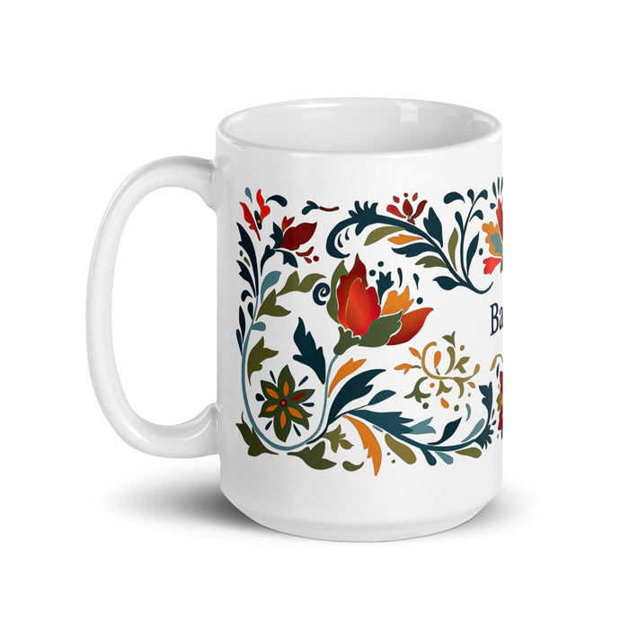 Bastian Exclusive Name Art Piece Home Office Work Coffee Mug Mexican Spanish Pride Gift Cup One-Of-A-Kind Calligraphy White Glossy Mug | B25 Mexicada