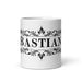 Bastian Exclusive Name Art Piece Home Office Work Coffee Mug Mexican Spanish Pride Gift Cup One-Of-A-Kind Calligraphy White Glossy Mug | B27 Mexicada