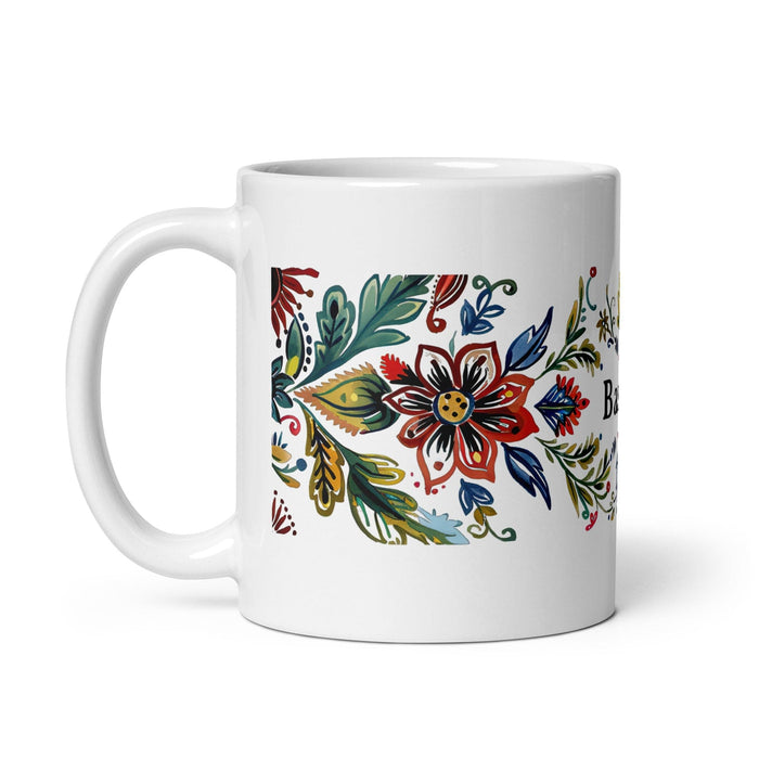 Bastian Exclusive Name Art Piece Home Office Work Coffee Mug Mexican Spanish Pride Gift Cup One-Of-A-Kind Calligraphy White Glossy Mug | B29 Mexicada