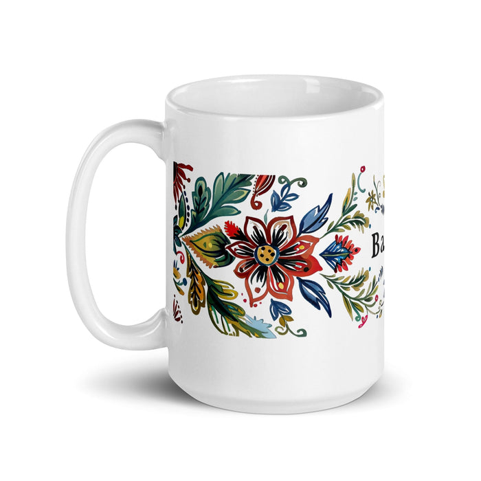 Bastian Exclusive Name Art Piece Home Office Work Coffee Mug Mexican Spanish Pride Gift Cup One-Of-A-Kind Calligraphy White Glossy Mug | B29 Mexicada