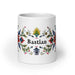 Bastian Exclusive Name Art Piece Home Office Work Coffee Mug Mexican Spanish Pride Gift Cup One-Of-A-Kind Calligraphy White Glossy Mug | B29 Mexicada