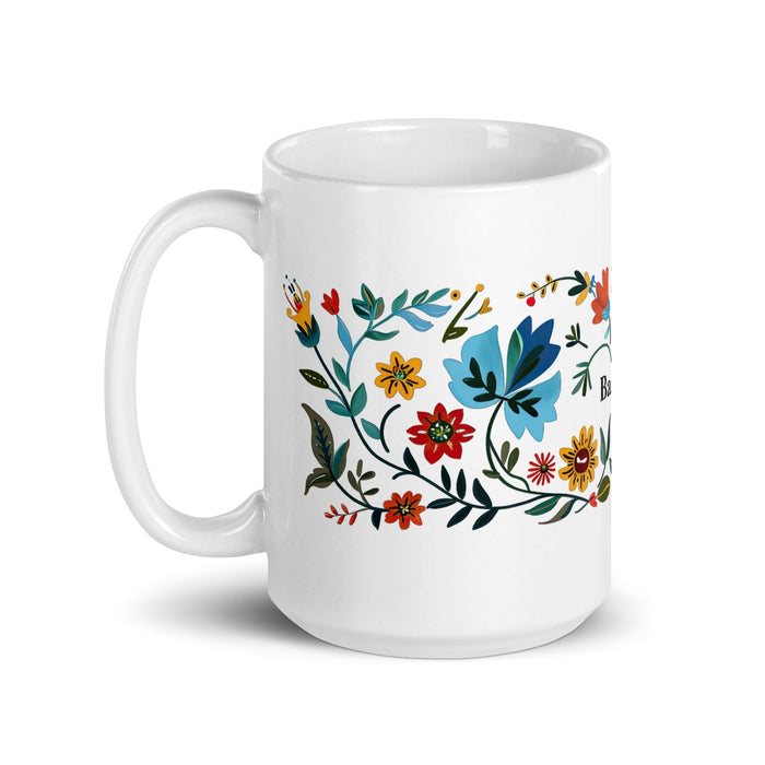 Bastian Exclusive Name Art Piece Home Office Work Coffee Mug Mexican Spanish Pride Gift Cup One-Of-A-Kind Calligraphy White Glossy Mug | B30 Mexicada