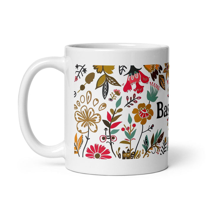 Bastian Exclusive Name Art Piece Home Office Work Coffee Mug Mexican Spanish Pride Gift Cup One-Of-A-Kind Calligraphy White Glossy Mug | B5 Mexicada